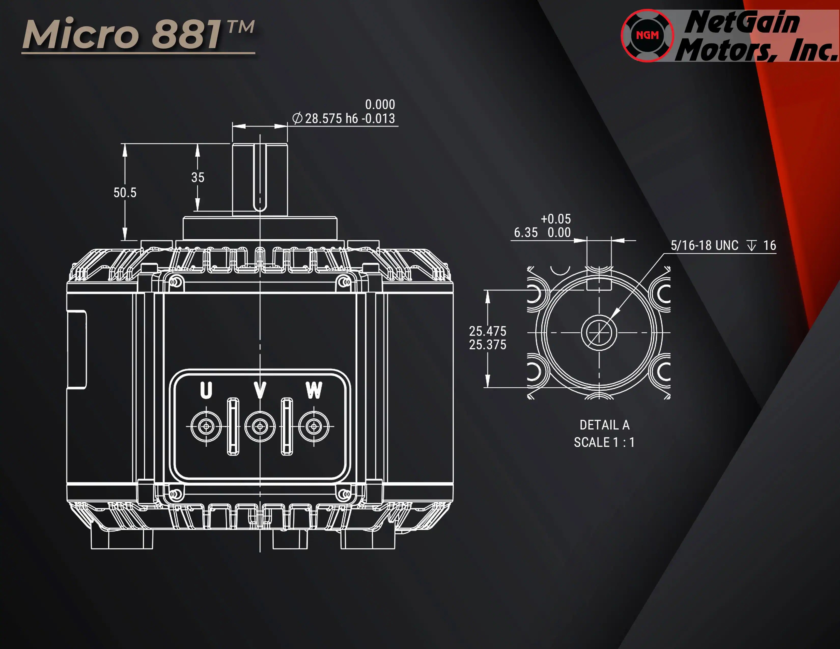 NetGain Micro 880™ Motor
