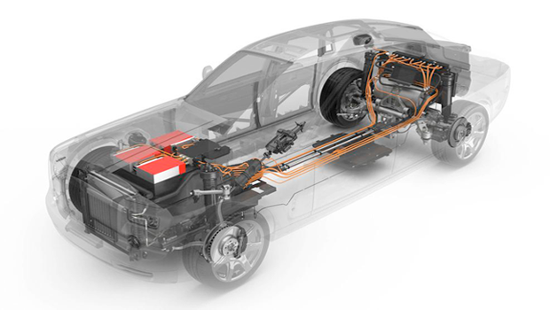 UQM PP135 Motor with Controller in a vehicle